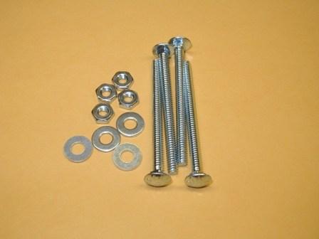 2 1/4 Inch Trackball Mounting Kit.  Each Kit Includes (4) 10-24 ,Nuts, Washers & 2 1/2 In. Carriage Bolts  $3.49